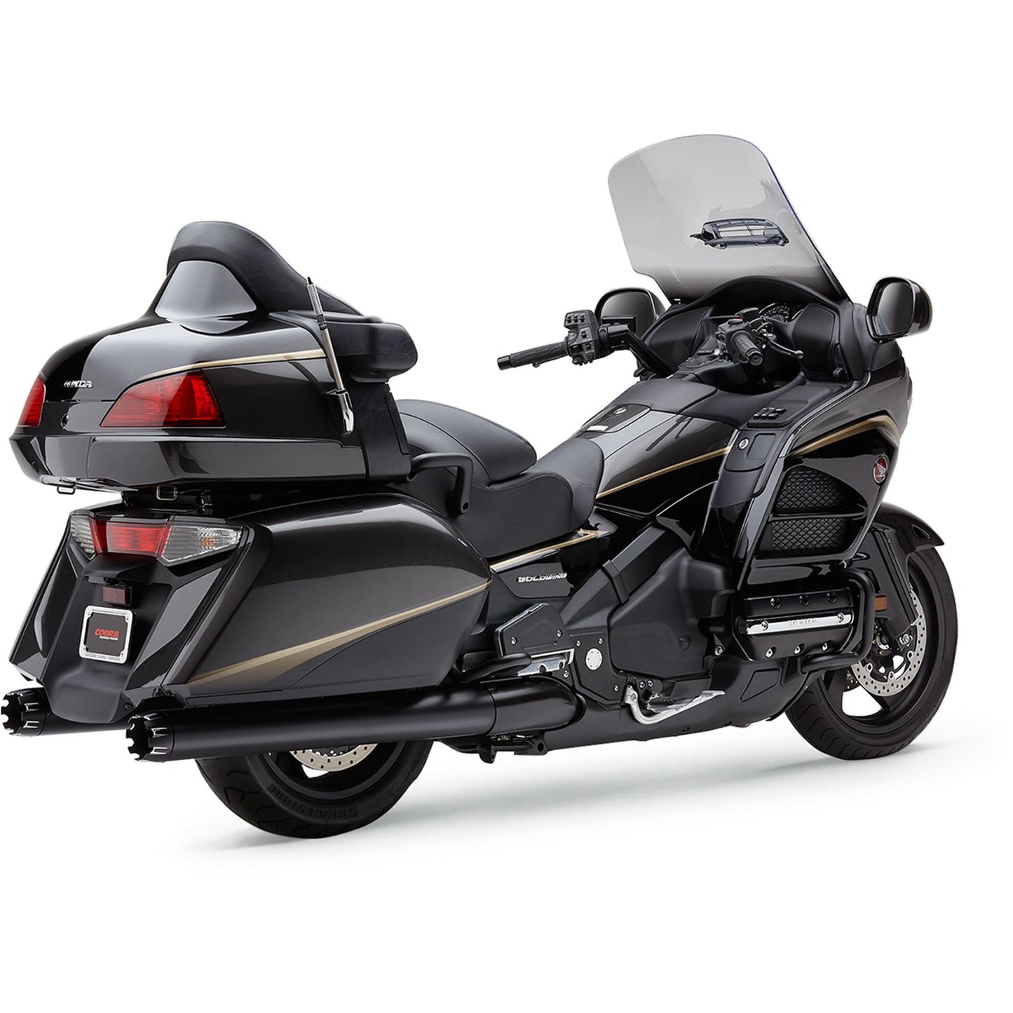 Cobra Dual Cut Mufflers - Black 1219B_362154