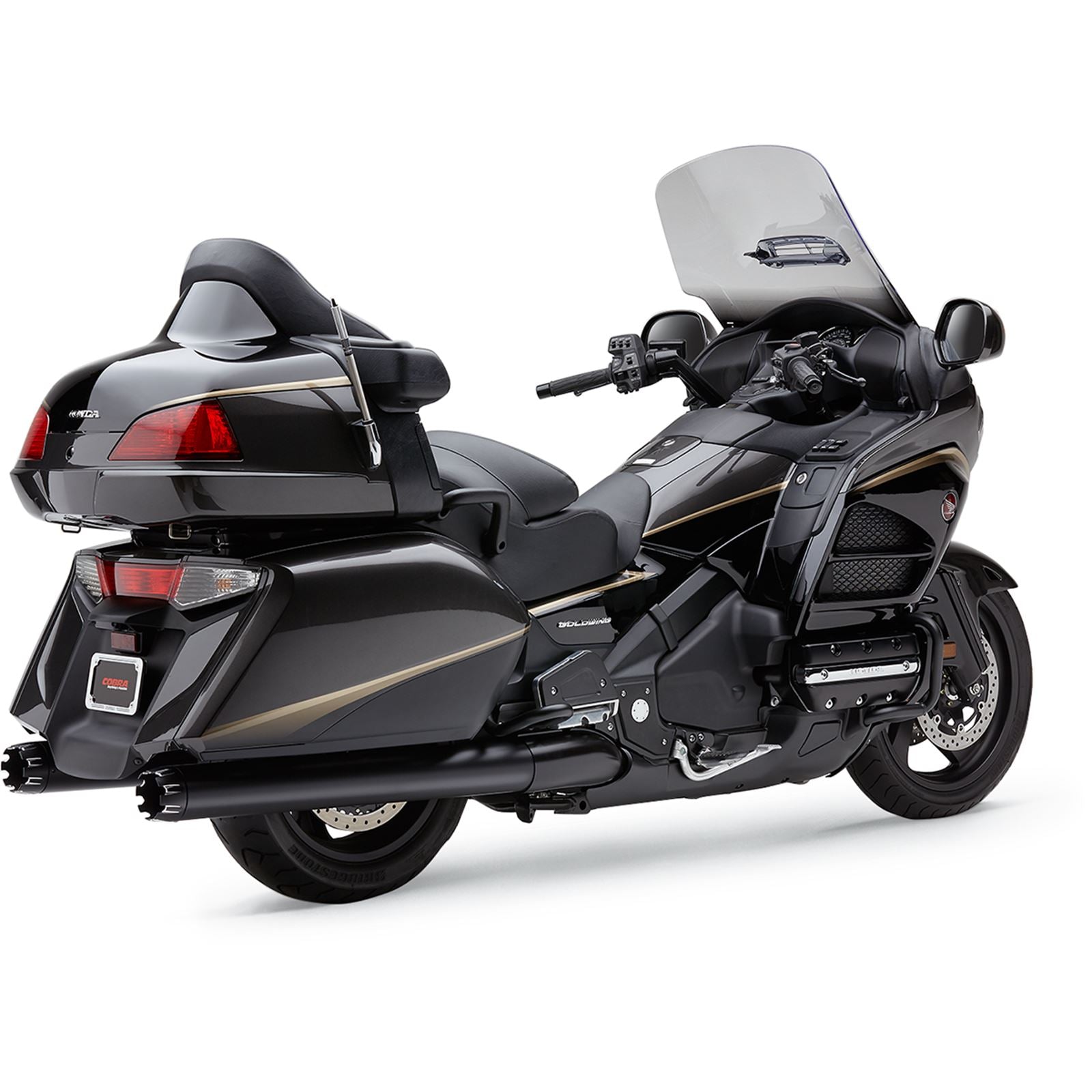 Cobra Dual Cut Mufflers - Black 1219B_362154