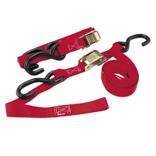 BikeMaster Integrated Soft Hook Tie Downs Red - 1'' x 72'' 100513_81709