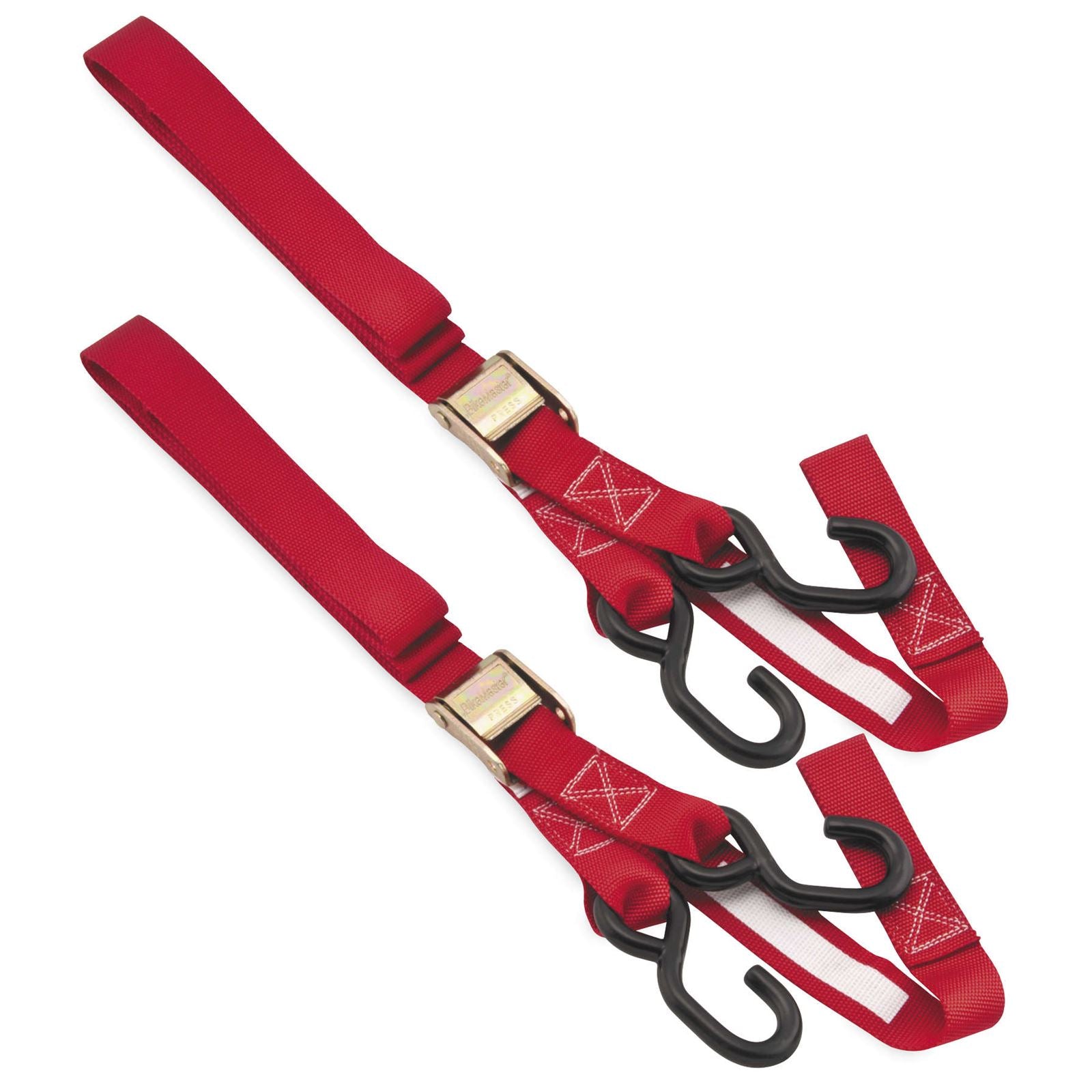 BikeMaster Integrated Soft Hook Tie Downs Red - 1.5'' x 84'' 100516_81711
