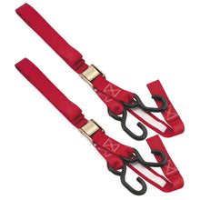 BikeMaster Integrated Soft Hook Tie Downs Red - 1.5'' x 84'' 100516_81711