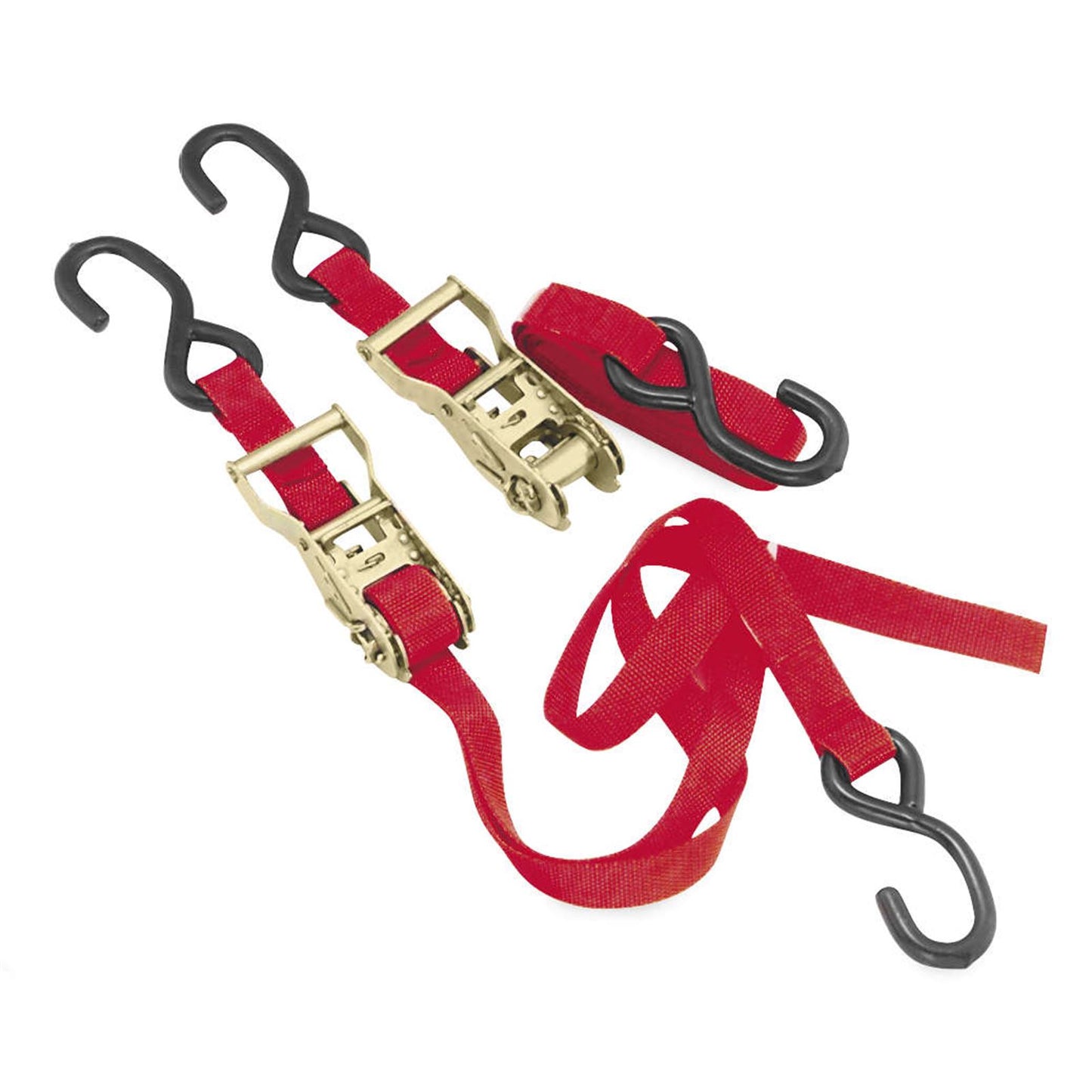 BikeMaster Ratchet Tie Downs Red - 1'' x 66'' 10-0522_81715