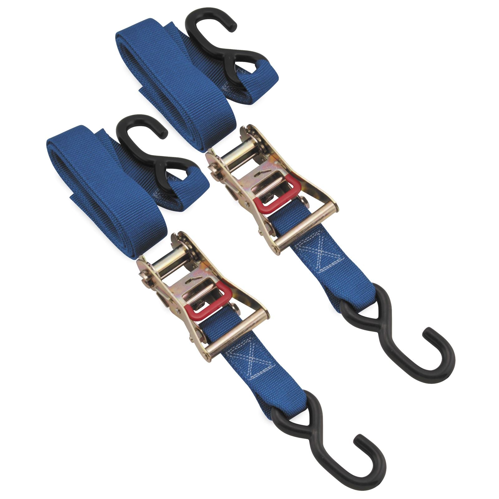 BikeMaster Ratchet Tie Downs Blue - 1.5'' x 84'' 100531_81724