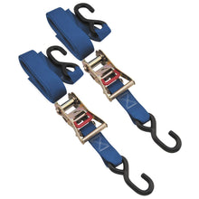 BikeMaster Ratchet Tie Downs Blue - 1.5'' x 84'' 100531_81724