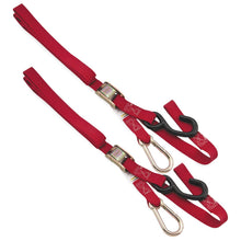 BikeMaster Integrated Soft Hook Tie Downs Carabiner Red - 1'' x 84'' 100536_81725