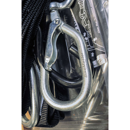 BikeMaster Swivel Soft Hook Tie Downs Black 1.5" x 84" 100541_81728