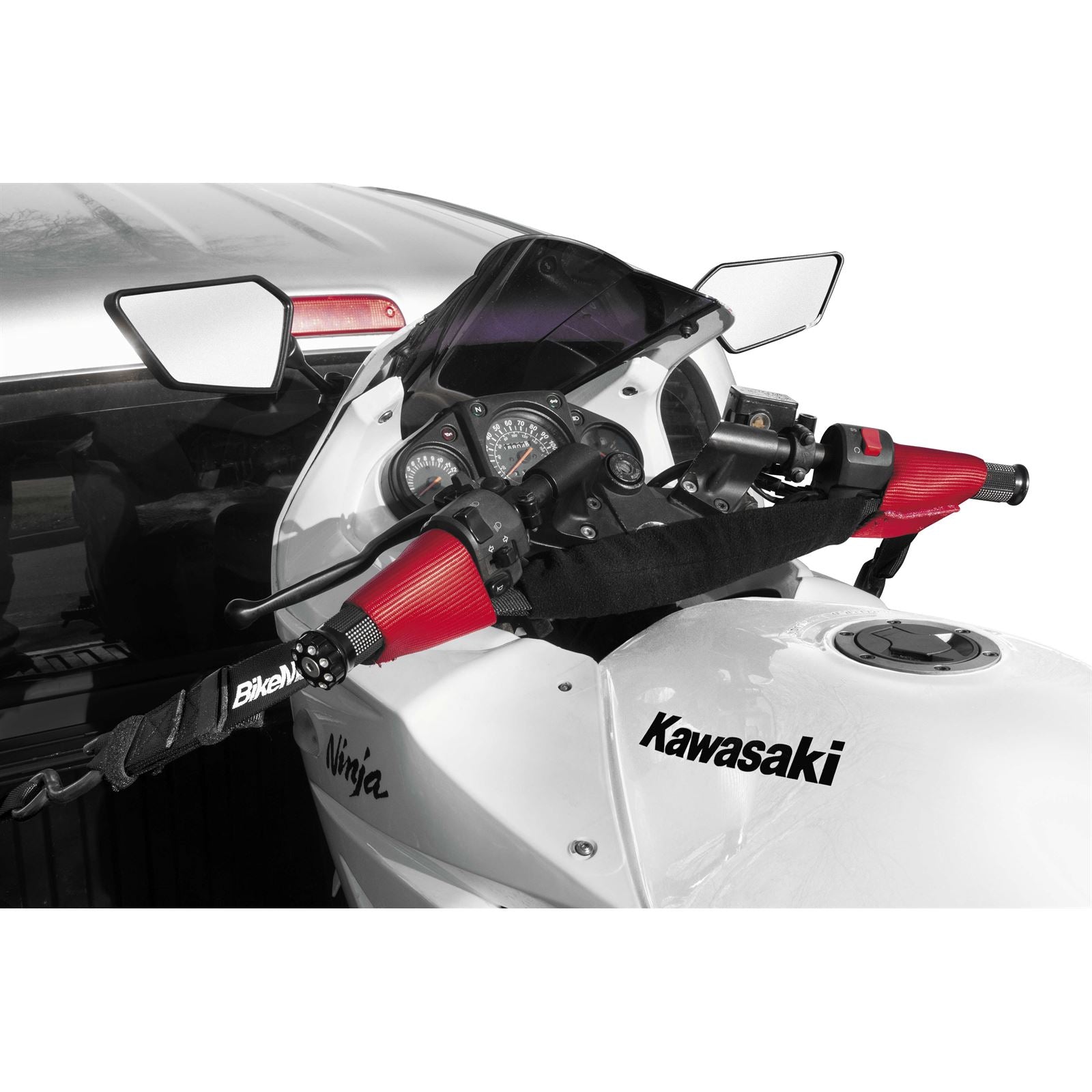BikeMaster Bar Harness Tie Down Assist - Black/Red 100575_81733