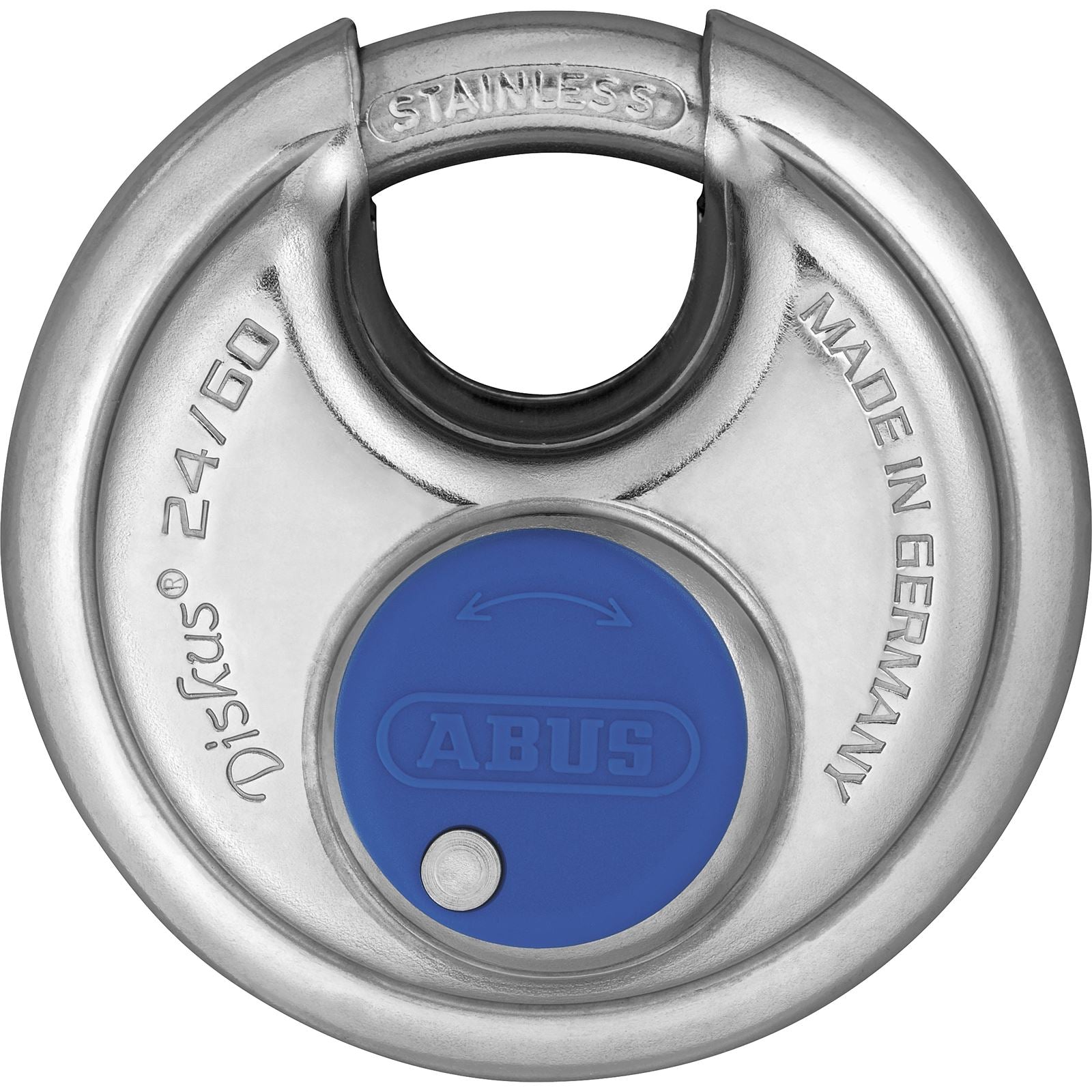 ABUS Diskus 24IB Padlock Silver Blue [MPN: 4003318 35041 2]_81864