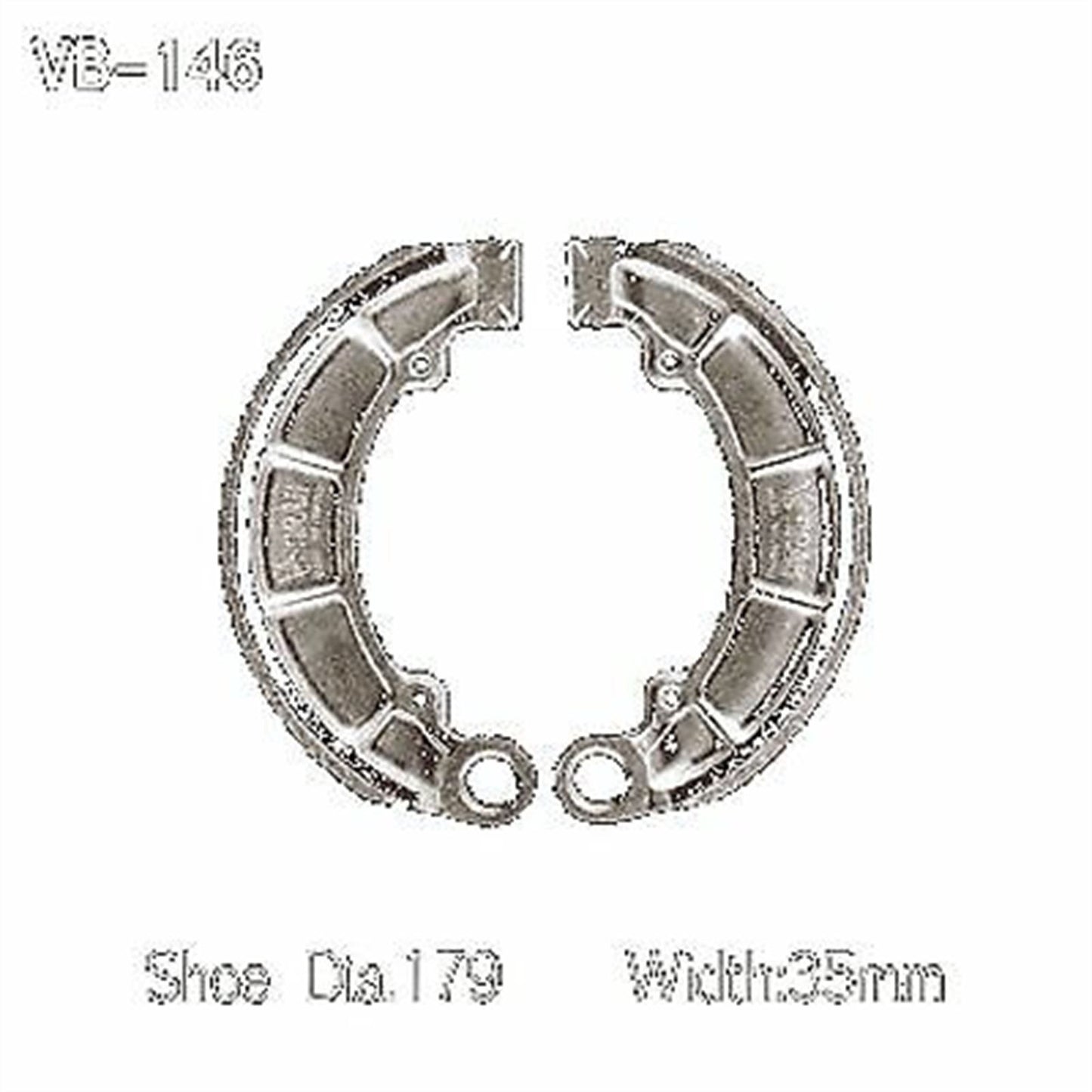 2FastMoto Rear Brake Shoes for Honda Fourtrax Foreman Rubicon TRX 350 500  ebc343 / vb146_636002