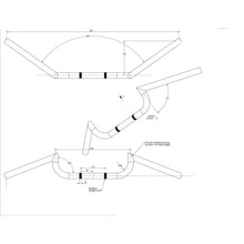 BikeMaster Handlebars Clubman Black 1" 12-269B1 BK_82326