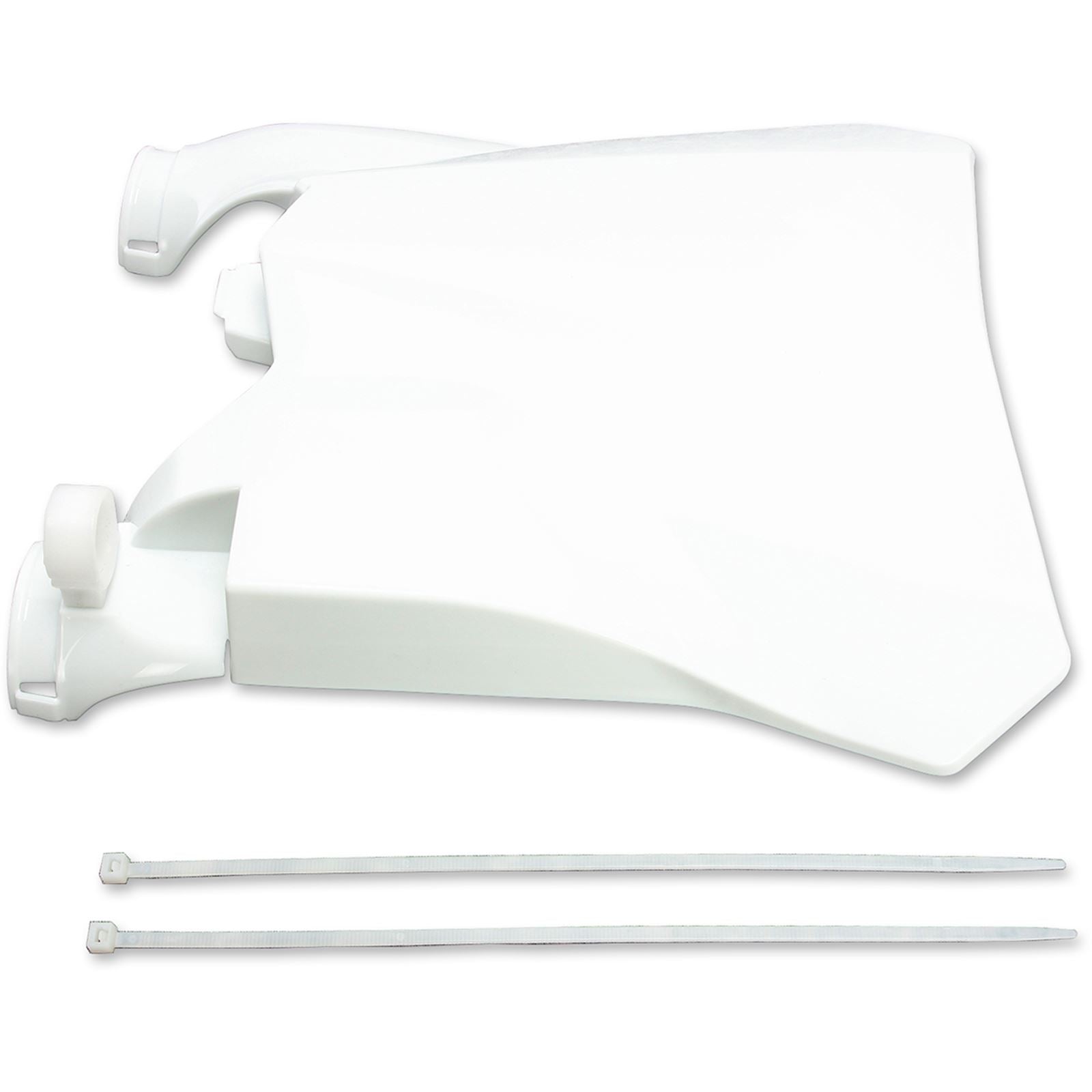 UFO Plastics Stadium Number Plate for Honda - White [MPN: HO04679-041]_486707