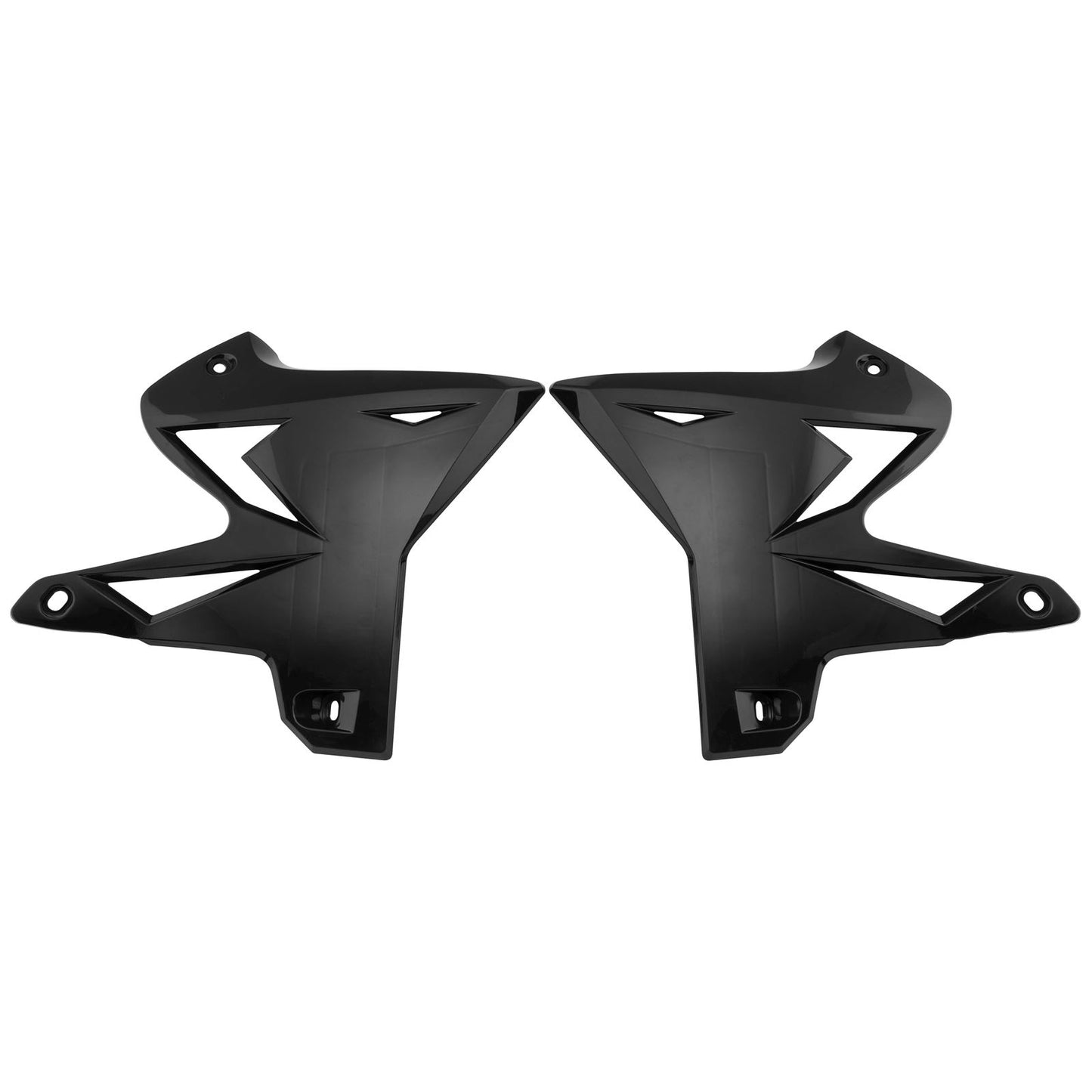 UFO Plastics Radiator Cover - Black - Restyled - for Yamaha [MPN: YA04834-001]_82388