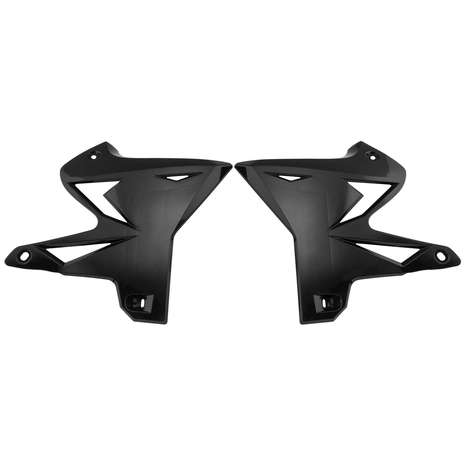 UFO Plastics Radiator Cover - Black - Restyled - for Yamaha [MPN: YA04834-001]_82388