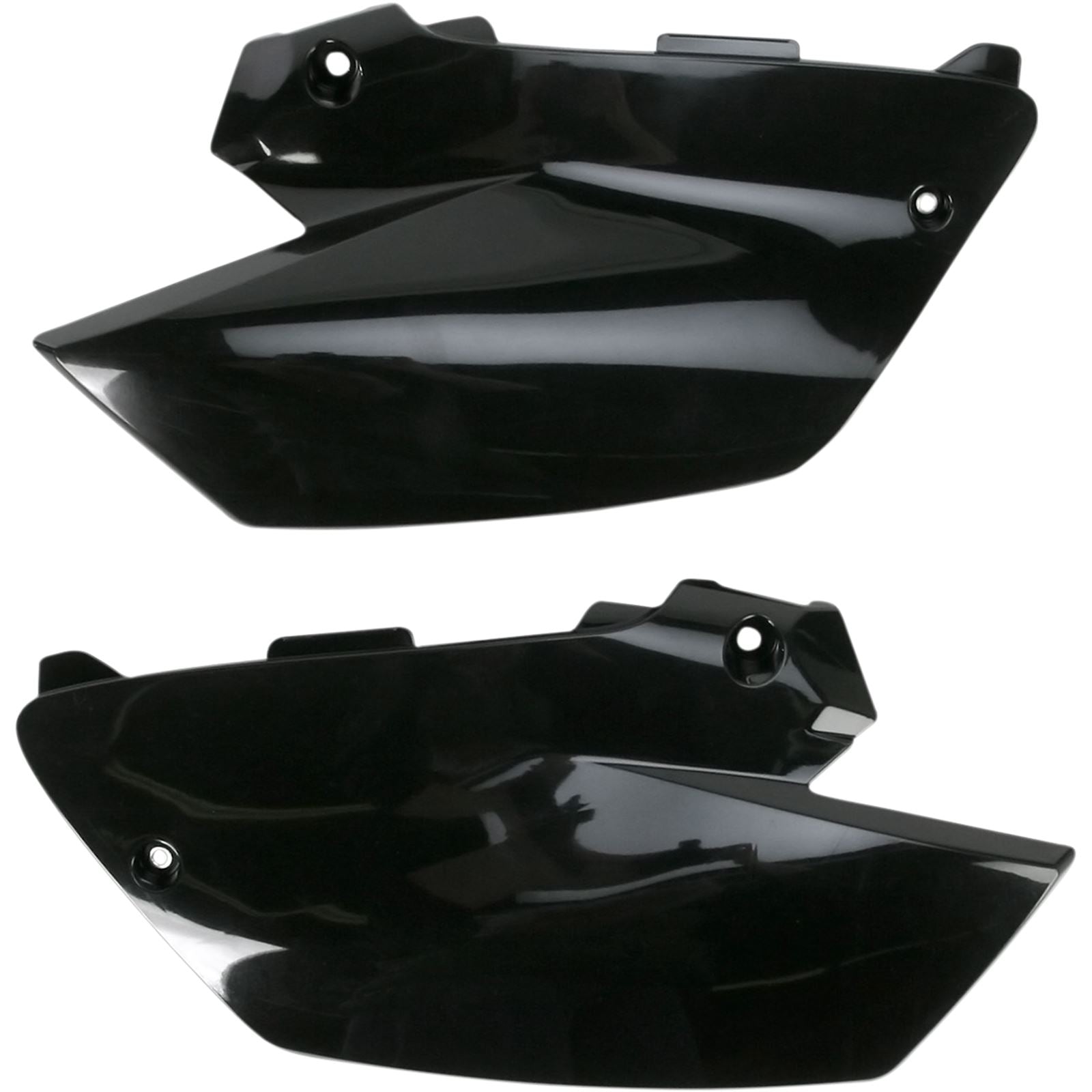 UFO Plastics Side Panels - 2-to-4 Stroke - Black [MPN: YA04835-001]_486555