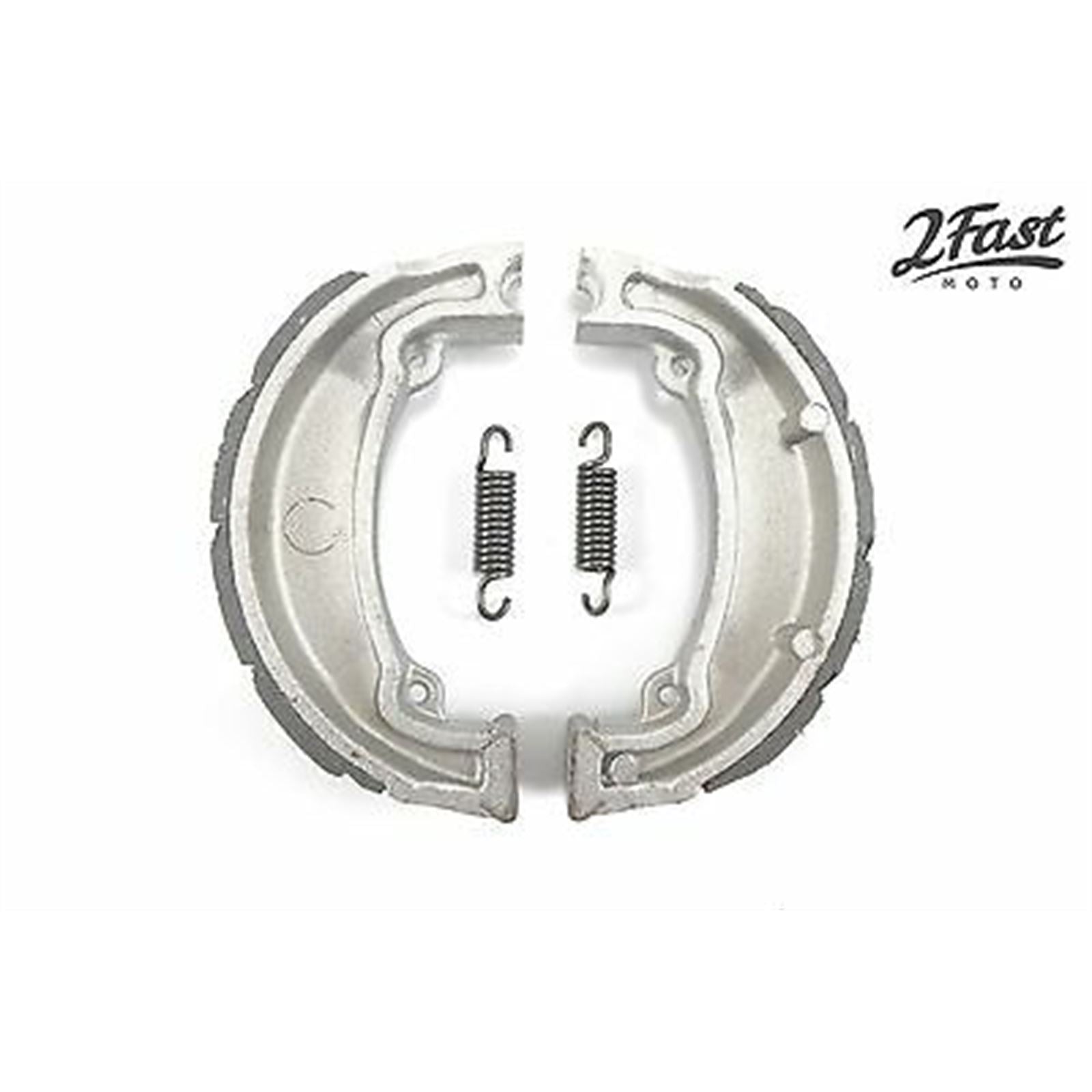 2FastMoto Rear Brake Shoes Water-Grooved for Yamaha BW, DT, GTRD, MX, RX, RZ, TY 09-2126GS_632191