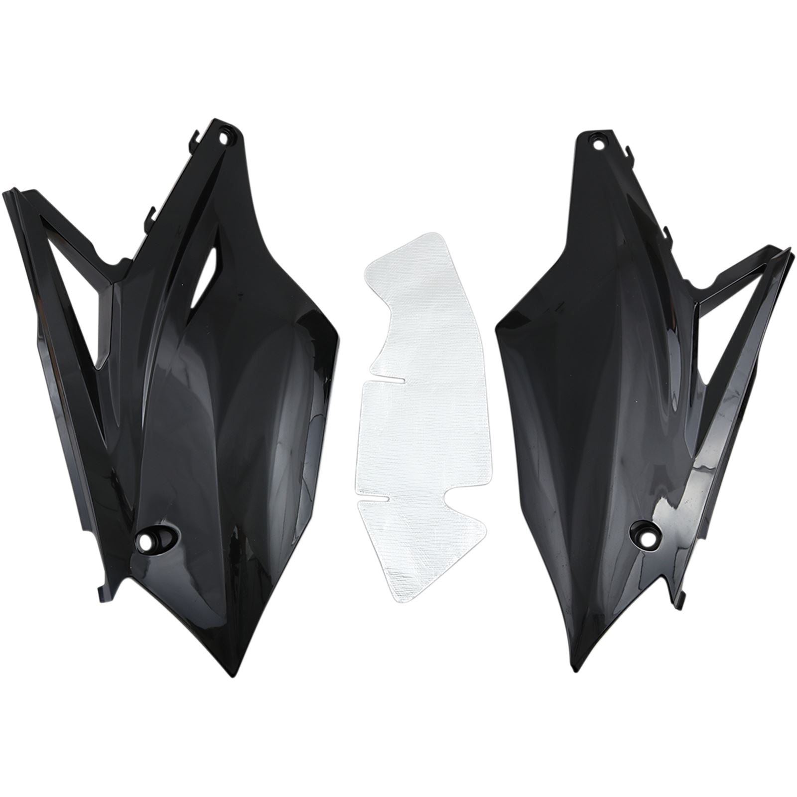 UFO Plastics Side Panels - KX250F '17 - Black [MPN: KA04737-001]_487977