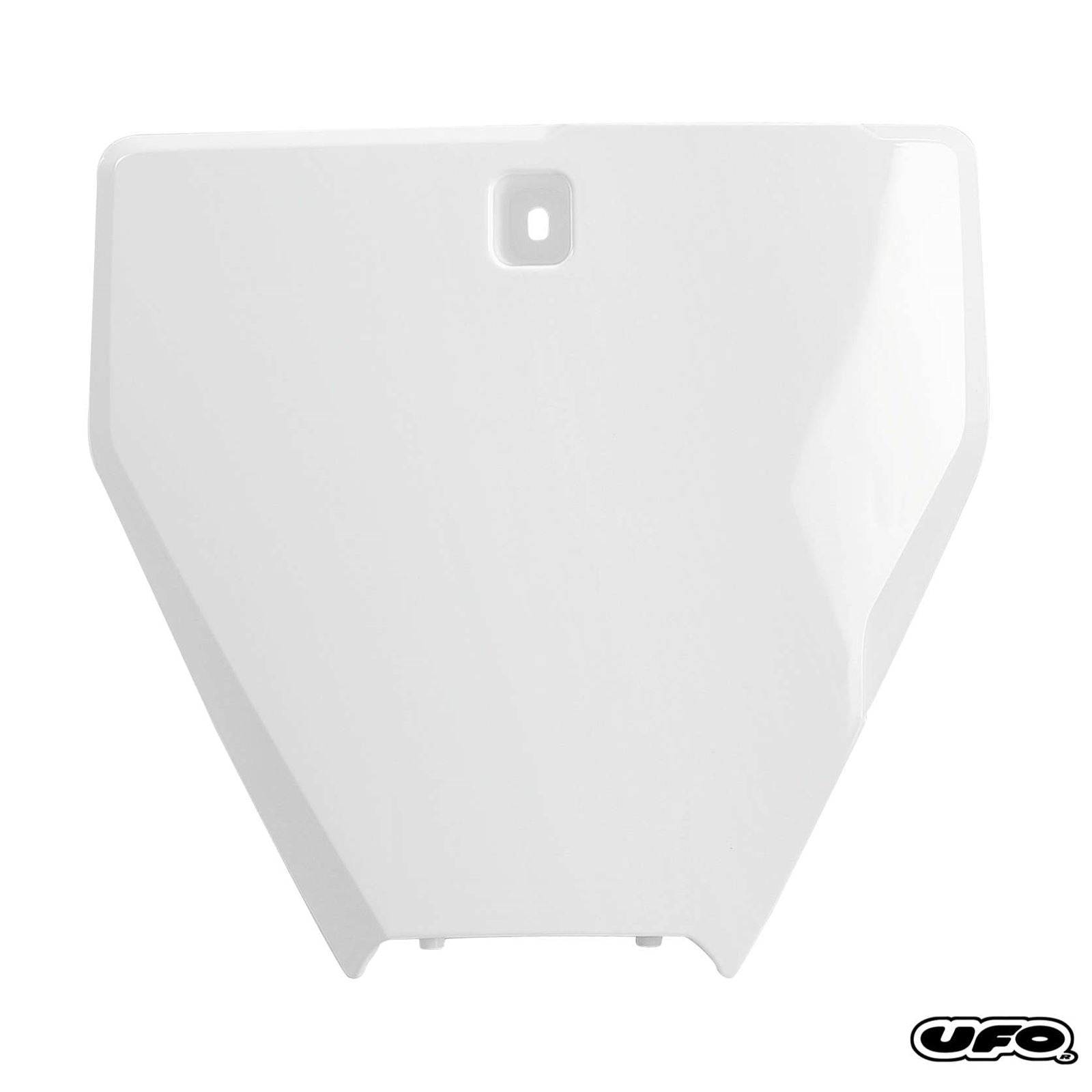 UFO Plastics Front Number Plates for Husqvarna White [MPN: HU03367-041]_82398