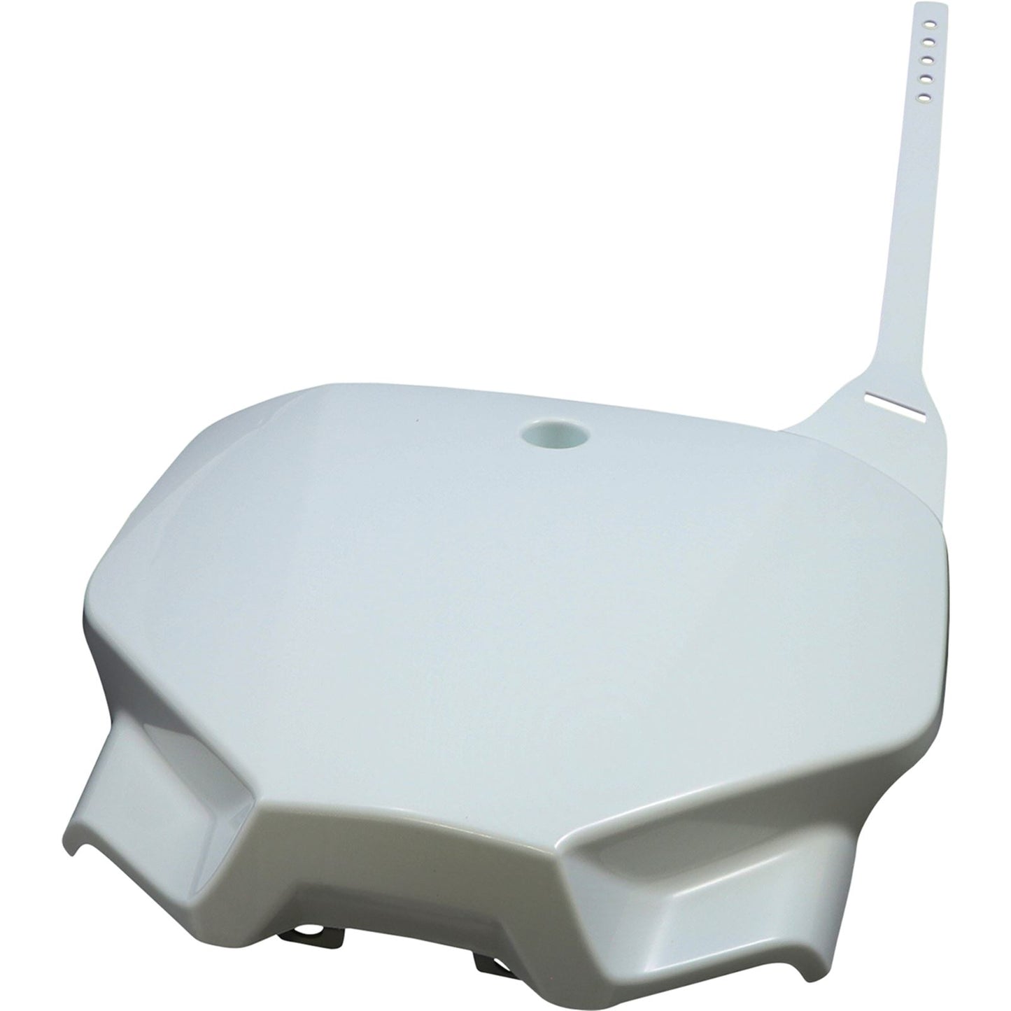 UFO Plastics Front Number Plate for Honda White [MPN: HO04672-041]_1040836