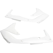 UFO Plastics Radiator Shroud - KX 250 F - White [MPN: KA04736-047]_486782