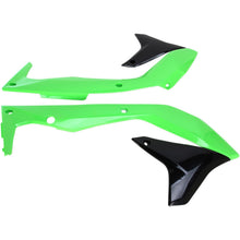UFO Plastics Radiator Shroud - KXF 450 - Black/Green [MPN: KA04736-999]_486671