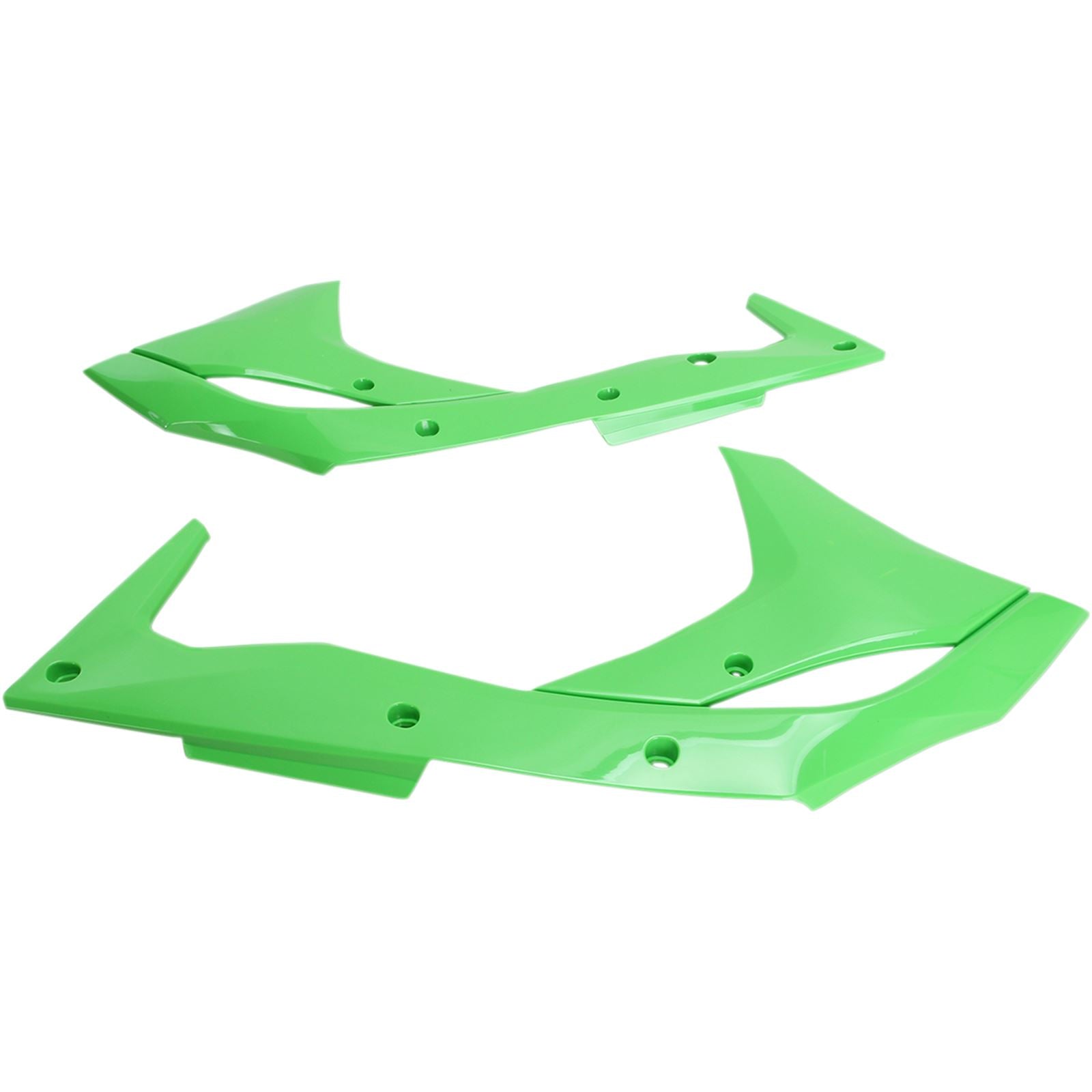 UFO Plastics Radiator Shroud  - KX 250 F - Green [MPN: KA04747-026]_487975