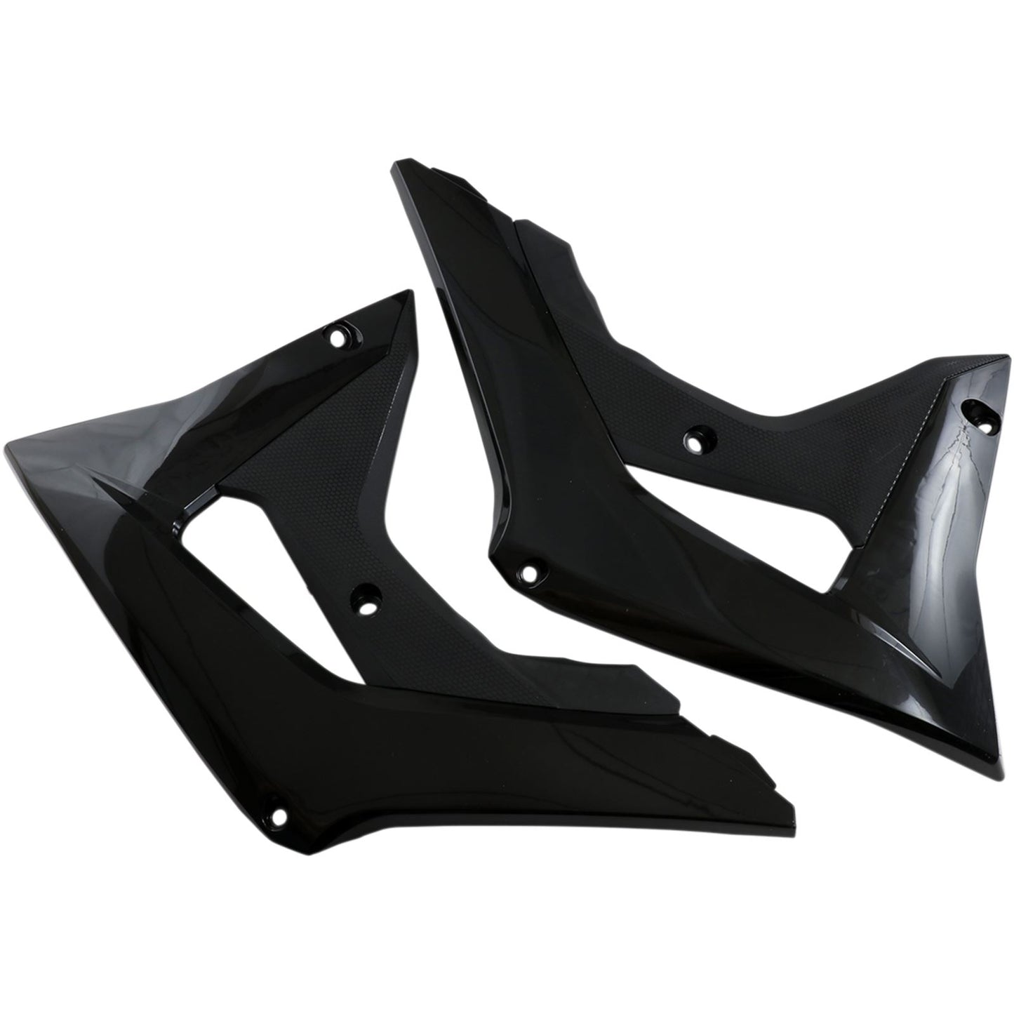 UFO Plastics Radiator Covers - CRF450R - Black [MPN: HO04682-001]_487958