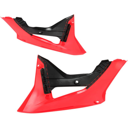 UFO Plastics Radiator Covers for Honda CRF 450 R 17 - Black/Red [MPN: HO04682-999]_486712