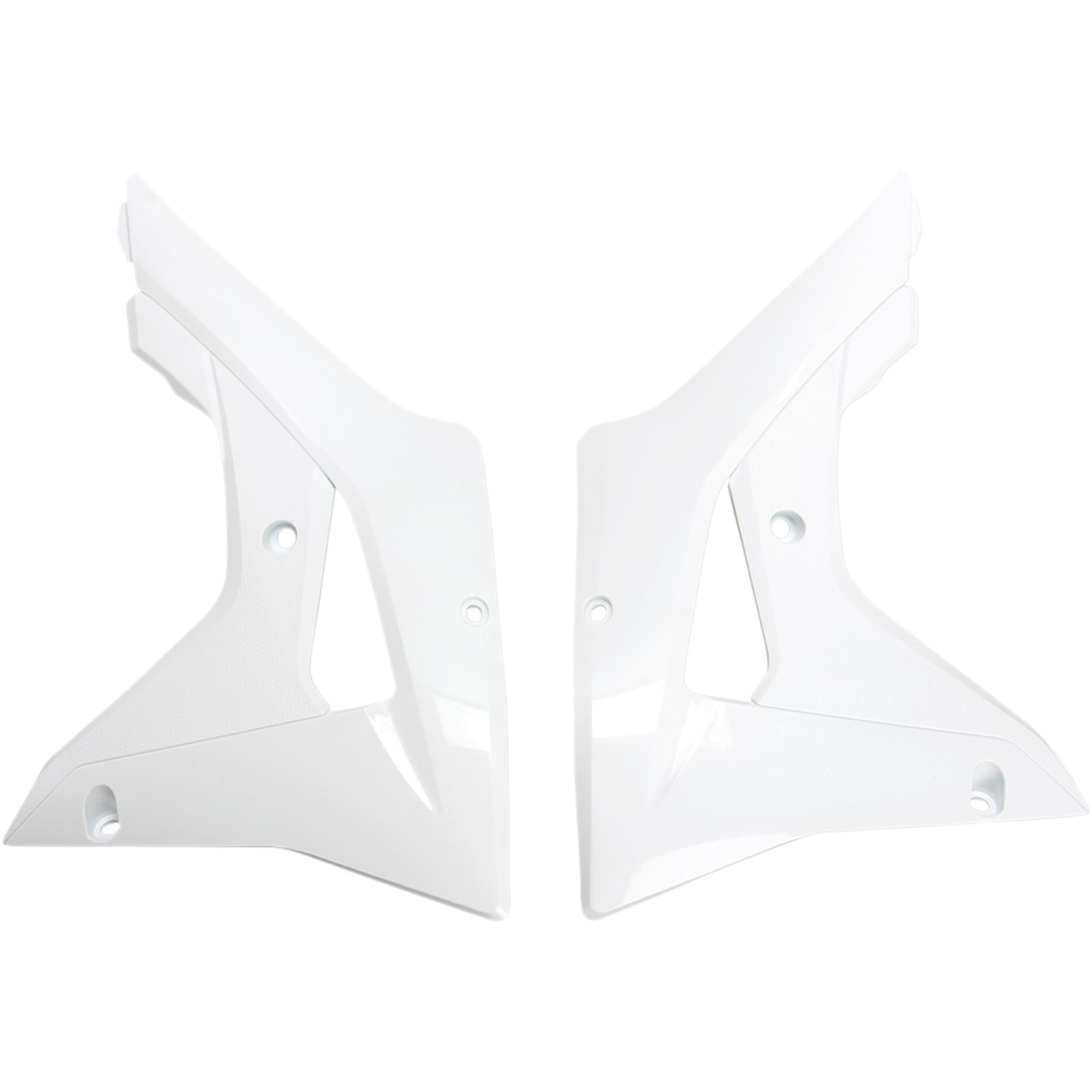 UFO Plastics Radiator Covers - CRF450RX - White [MPN: HO04683-041]_487967