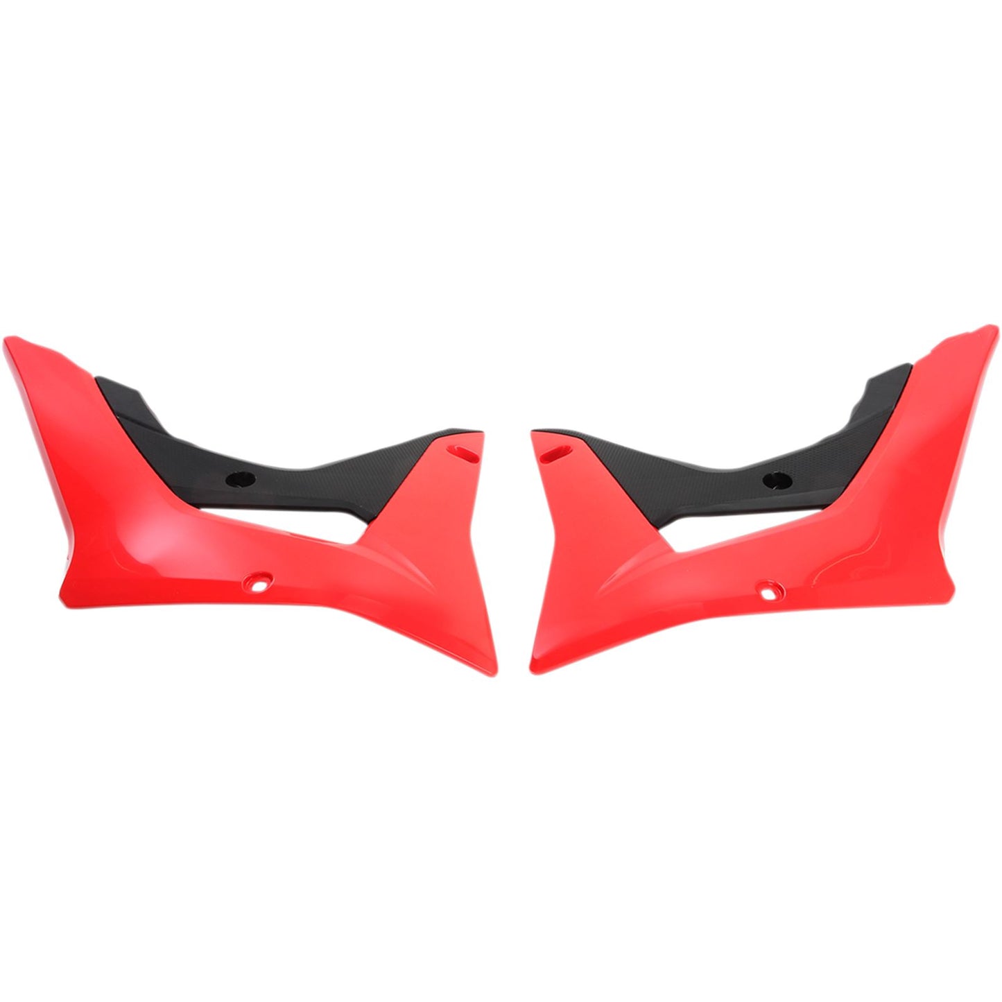 UFO Plastics Radiator Covers for Honda CRF 450 RX 17 - Black/Red [MPN: HO04683-999]_486713