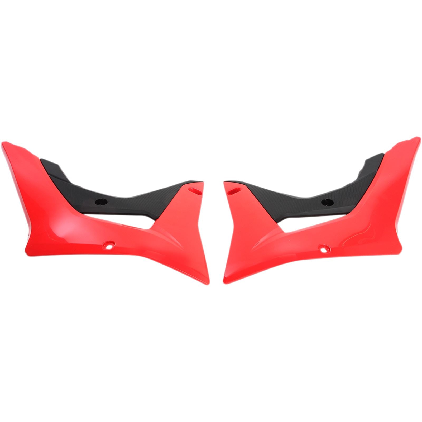 UFO Plastics Radiator Covers for Honda CRF 450 RX 17 - Black/Red [MPN: HO04683-999]_486713