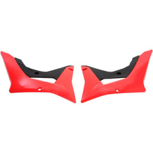 UFO Plastics Radiator Covers for Honda CRF 450 RX 17 - Black/Red [MPN: HO04683-999]_486713