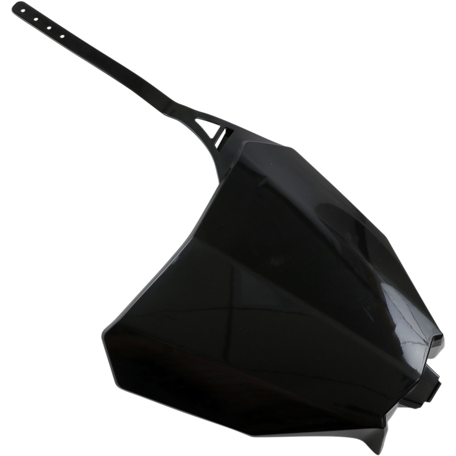 UFO Plastics Front Number Plate - Black for Honda [MPN: HO04686-001]_487962