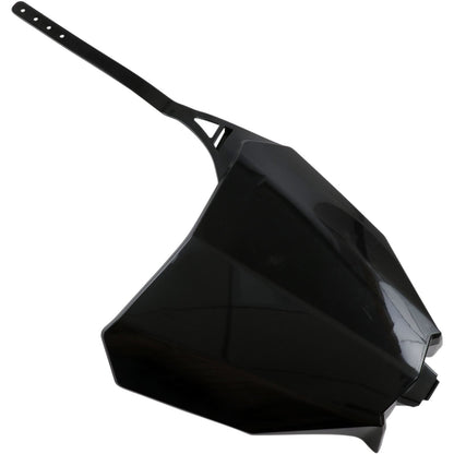 UFO Plastics Front Number Plate - Black for Honda [MPN: HO04686-001]_487962