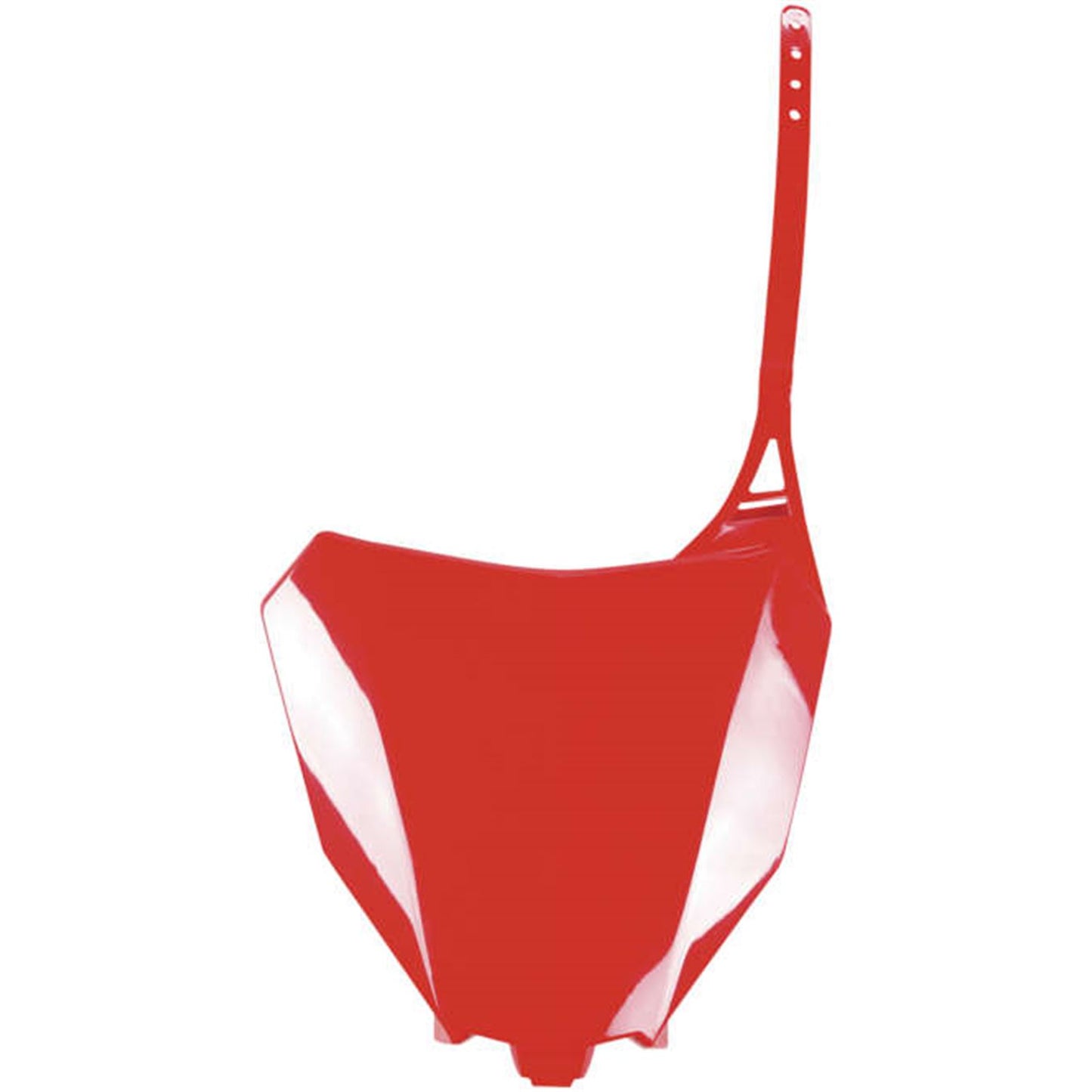 UFO Plastics Front Number Plate for Honda - Red [MPN: HO04686-070]_82418