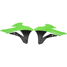 UFO Plastics Radiator Shroud - KX 85 '14 - Green/Black [MPN: KA04728-999]_486590