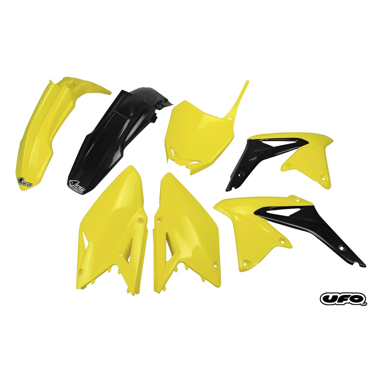 UFO Plastics Body Kit - Yellow/Black - RMZ450 [MPN: SUKIT417-999]_82483