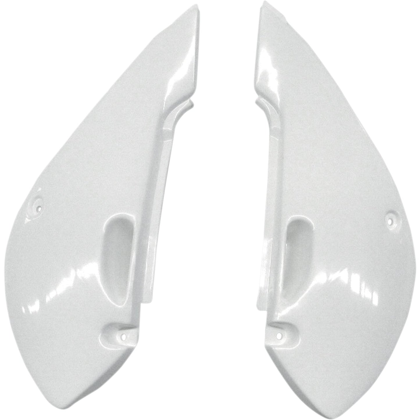 UFO Plastics Side Panels - White Fits Kawasaki [MPN: KA03734-047]_486367