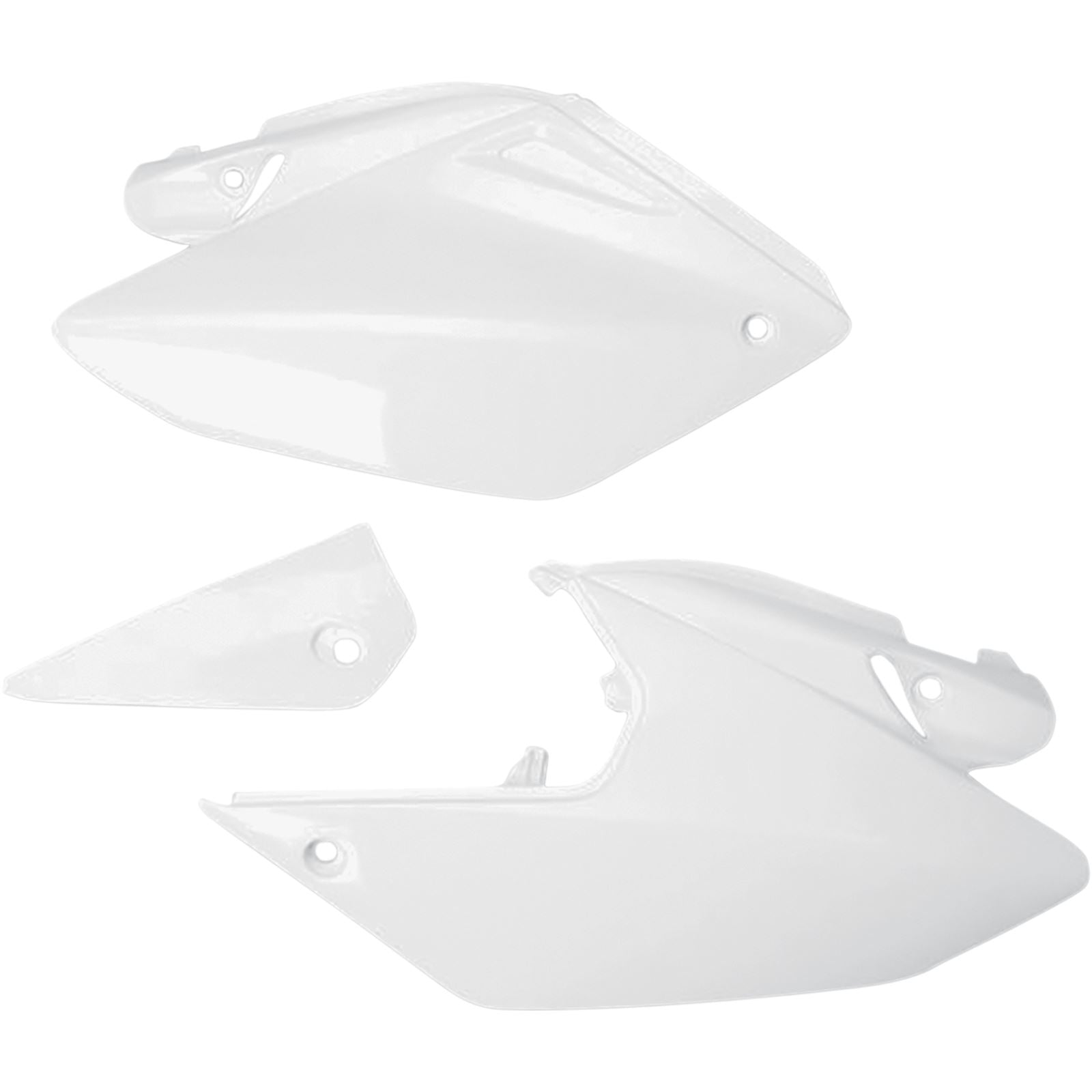 UFO Plastics Side Panels - CRF250X - White [MPN: HO03647-041]_486388
