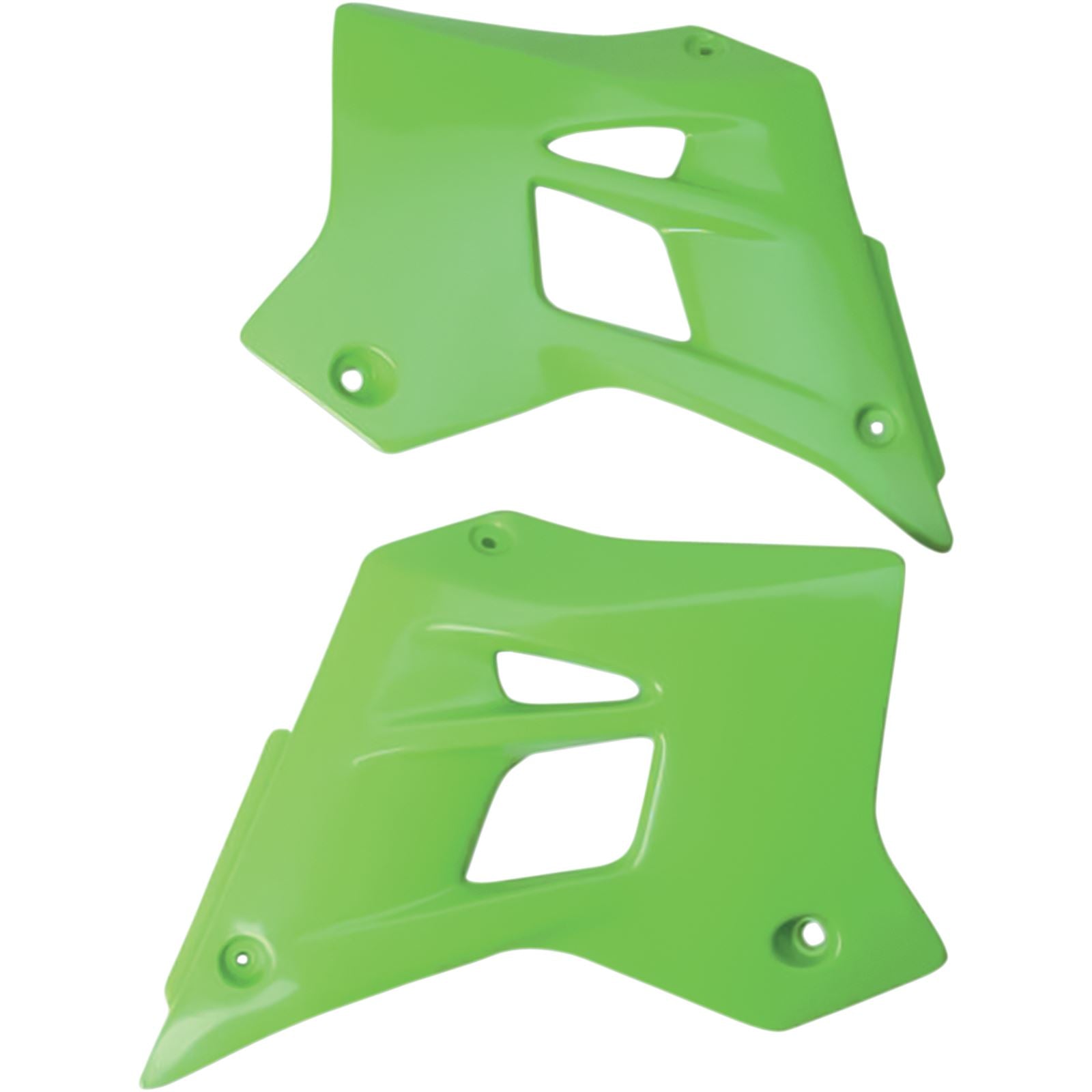 UFO Plastics Radiator Shroud - KDX - Green [MPN: KA02787-026]_486383