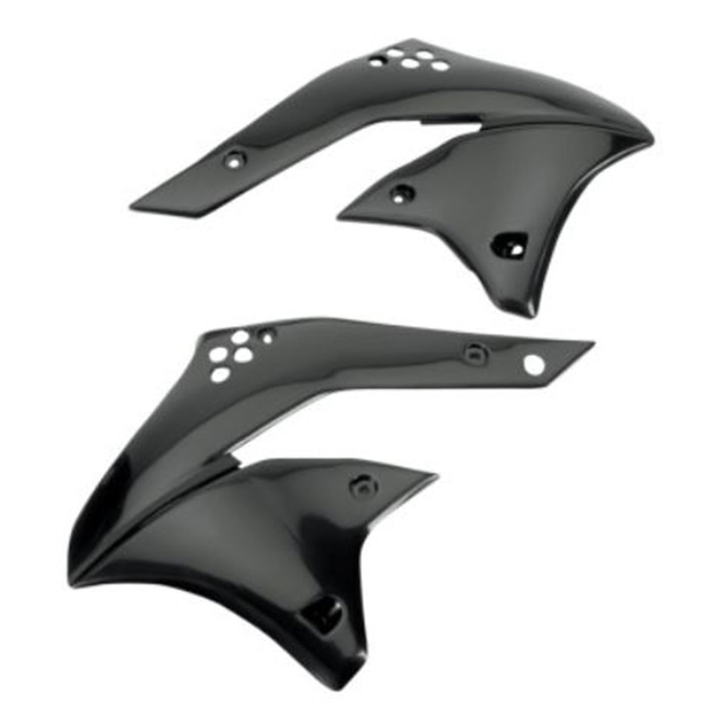 UFO Plastics Radiator Shroud - KXF 250 - Black [MPN: KA03767-001]_869152