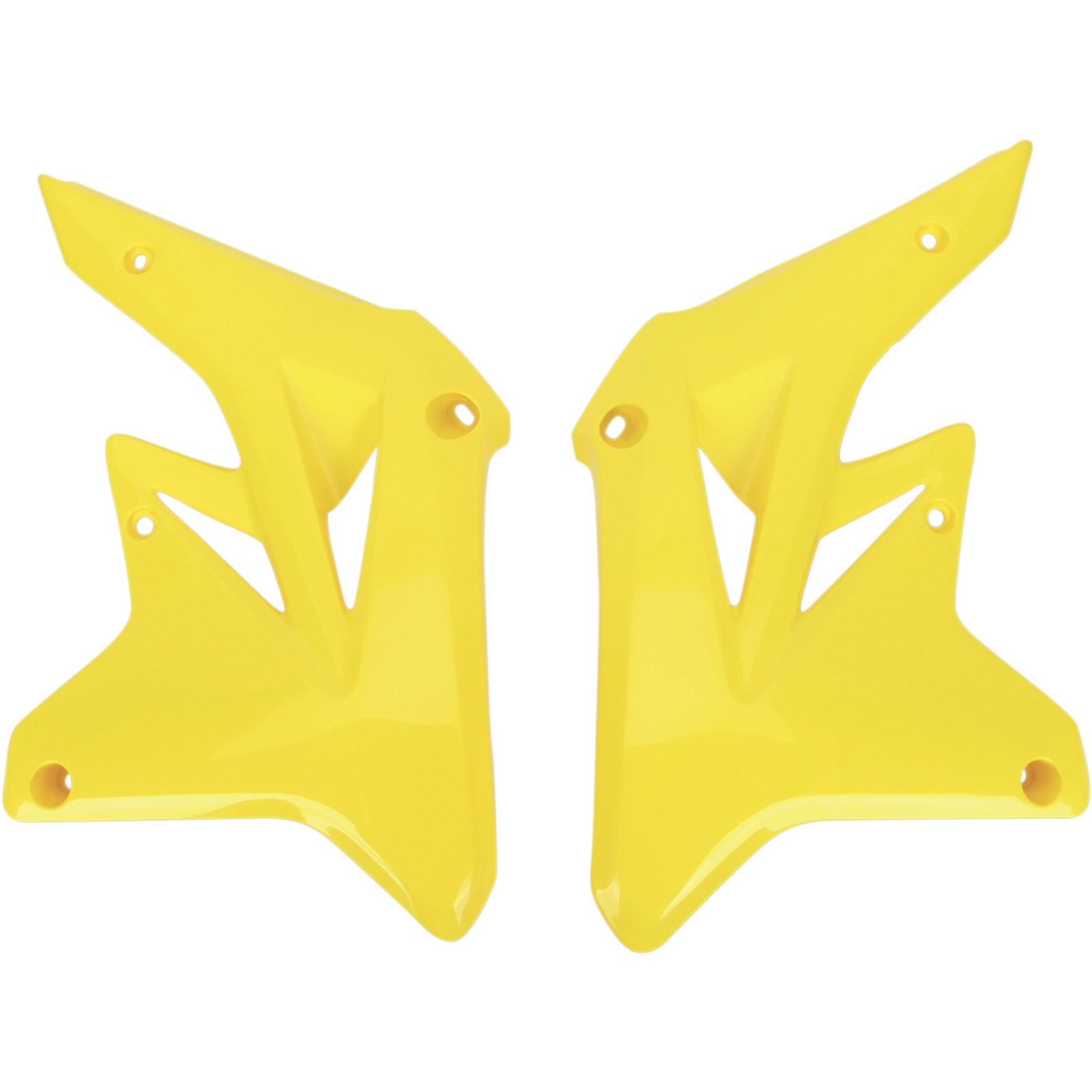 UFO Plastics Radiator Shrouds - Yellow - RMZ 250 [MPN: SU04901-102]_486431