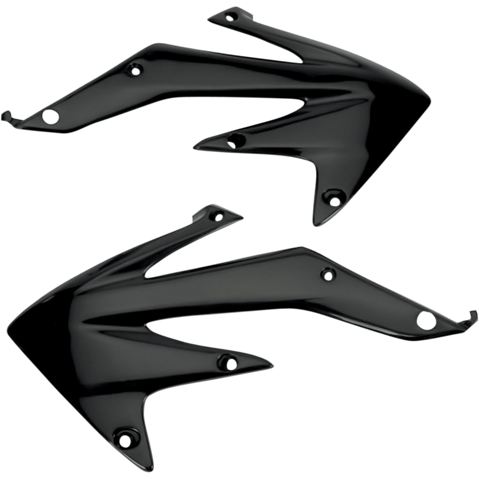 UFO Plastics Radiator Shrouds fits Honda CRF 450 X - Black [MPN: HO04600-001]_486396