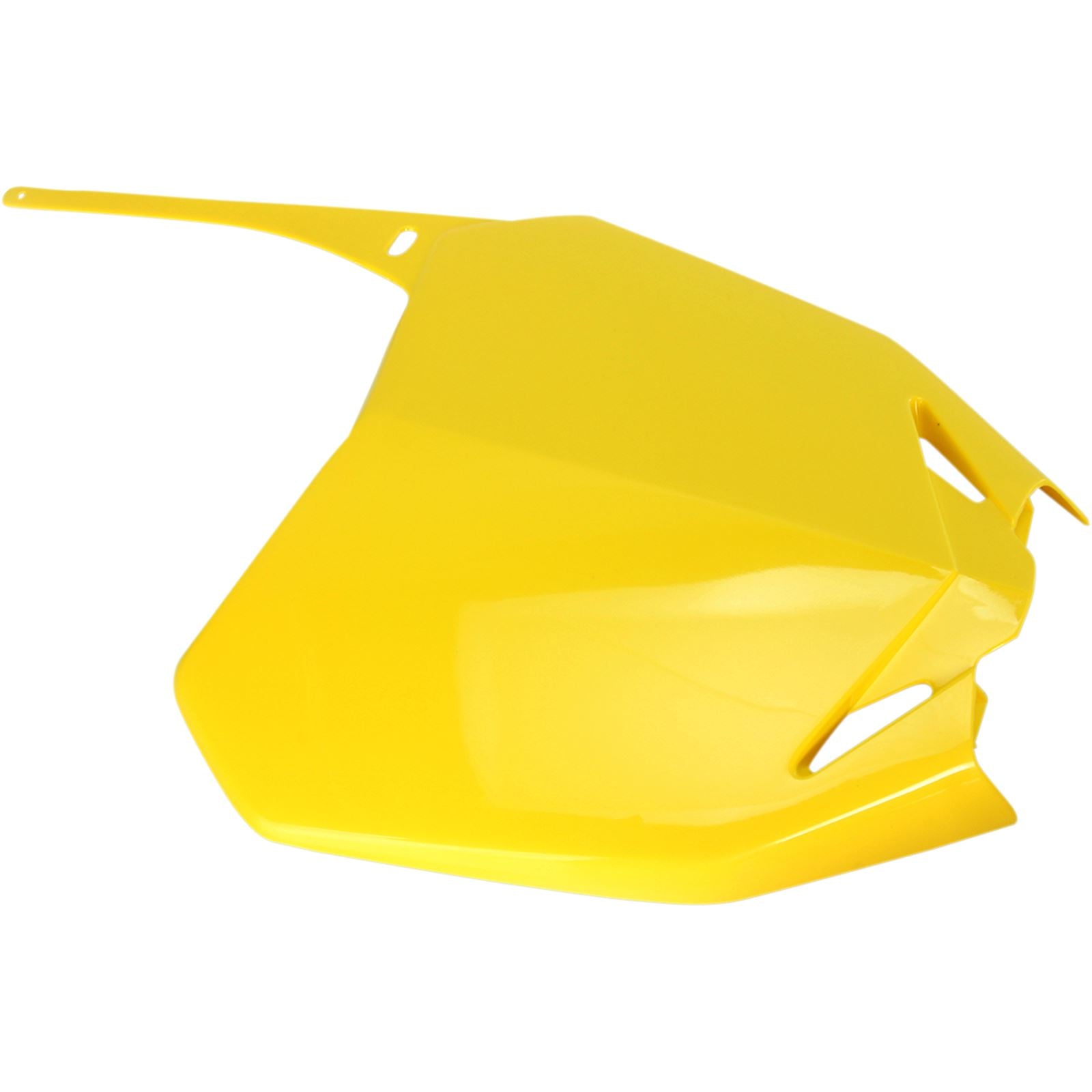 UFO Plastics Front Number Plate for Suzuki - Yellow [MPN: SU04919-102]_486498