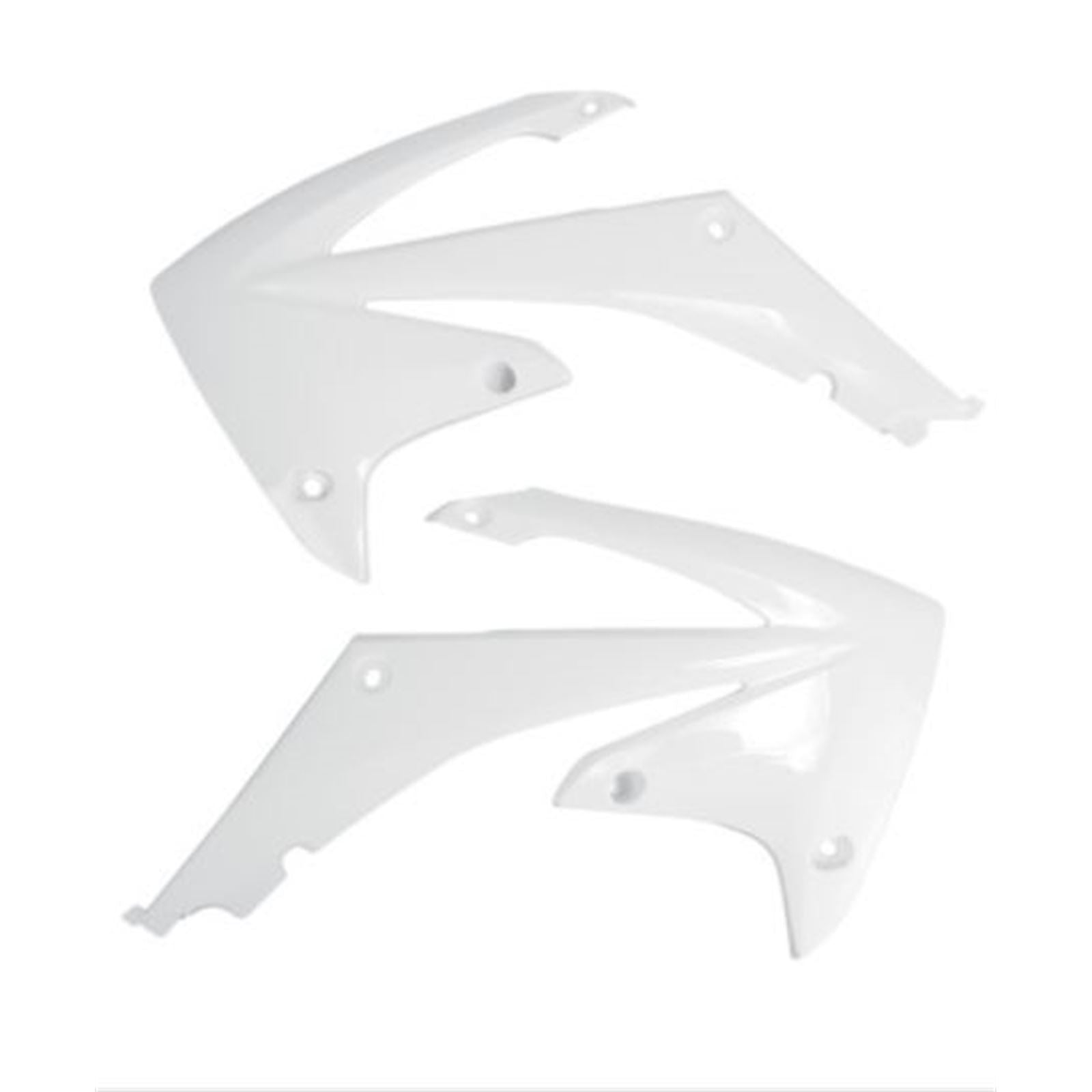 UFO Plastics Radiator Shroud fits Honda CRF 450 '09 - White [MPN: HO04637-041]_869169