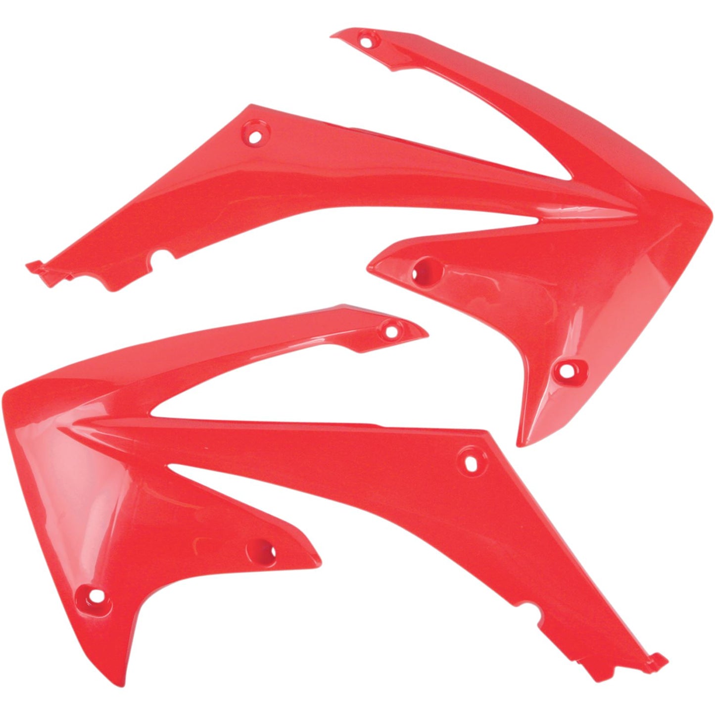 UFO Plastics Radiator Shrouds fits Honda '09 CRF 450 - Red [MPN: HO04637-070]_486452
