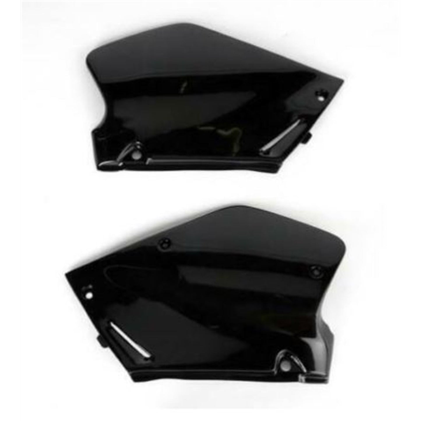 UFO Plastics Side Number Plates for Honda Black [MPN: HO02673-001]_871442