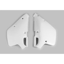 UFO Plastics Side Number Plates for Yamaha White [MPN: YA02834-046]_871546