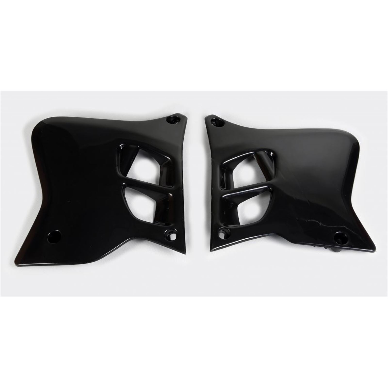 UFO Plastics Radiator Shrouds for Yamaha Black [MPN: YA02856-001]_871553