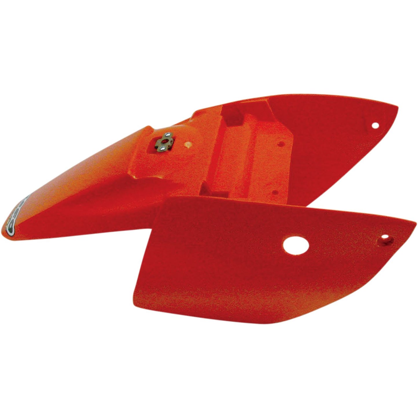 UFO Plastics Rear Fender with Side Panels for '98-'20 KTM Orange [MPN: KT03073-127]_487418