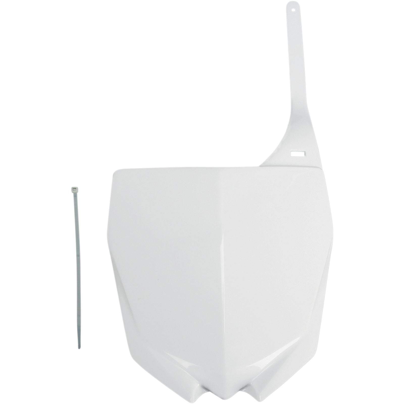 UFO Plastics Number Plate - YZF '10 - White [MPN: YA04813-046]_486487